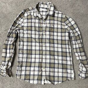 Zara Boys Plaid Long Sleeve Button Down Shirts Size 11-12